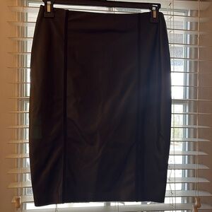 Bailey 44 Leather knee length pencil skirt size Medium